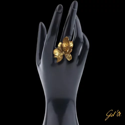 création bijoux plaqué or collection bouquet, bague par Laurence Gossart, modèle original , artisan, Gabrielle d'Or